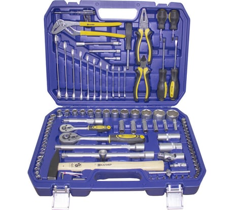 Универсальный набор слесарно-монтажный 99 предметов Калибр УНСМ-99 00000051381