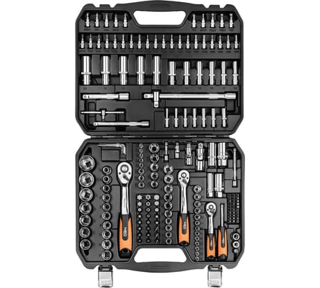Сменные головки 182 шт. 1/2 3/8 и 1/4 NEO Tools 08-680