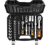 Сменные головки 73 шт. 1/2 1/4 CrV NEO Tools 08-673