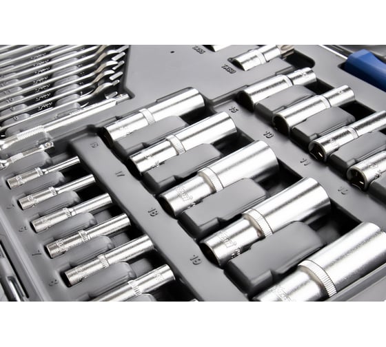 Набор инструмента 1/2 Dr 3/8 Dr и 1/4 Dr 218 предметов KRAFT KT 700684