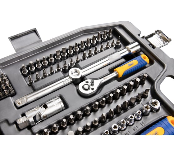 Набор инструмента 1/2 Dr 3/8 Dr и 1/4 Dr 218 предметов KRAFT KT 700684