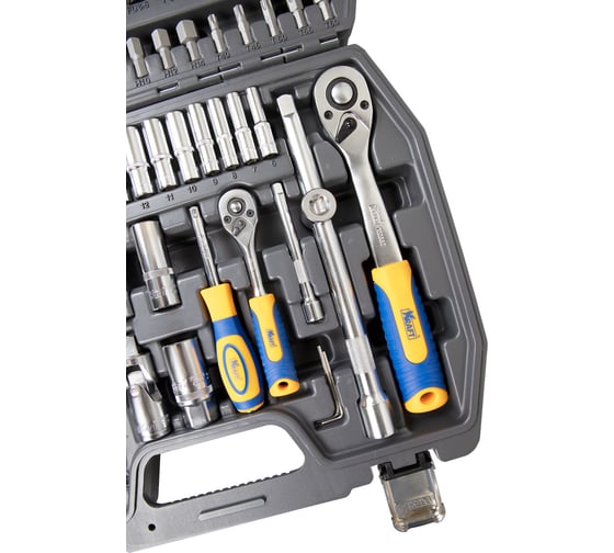 Набор инструмента 1/2 Dr и 1/4 Dr 107 предметов с 12 гранным головками KRAFT KT 700869