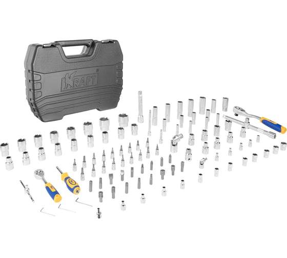 Набор инструмента 1/2 Dr и 1/4 Dr 108 предметов KRAFT KT 700300
