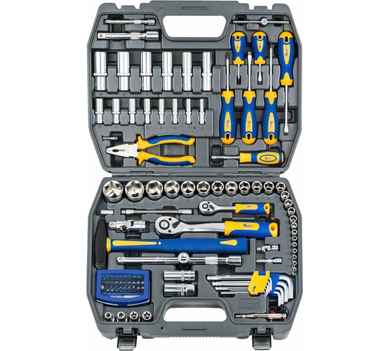Набор инструмента KRAFT 1/2 Dr и 1/4 Dr 109 предметов KT 700678