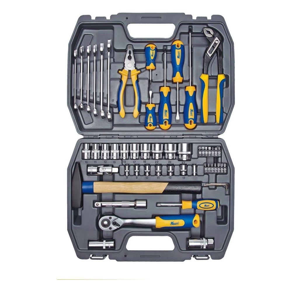 Набор инструмента 1/2 Dr и 1/4 Dr 56 предметов KRAFT KT 700303 ...