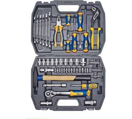 Набор инструмента 1/2 Dr и 1/4 Dr 56 предметов KRAFT KT 700303