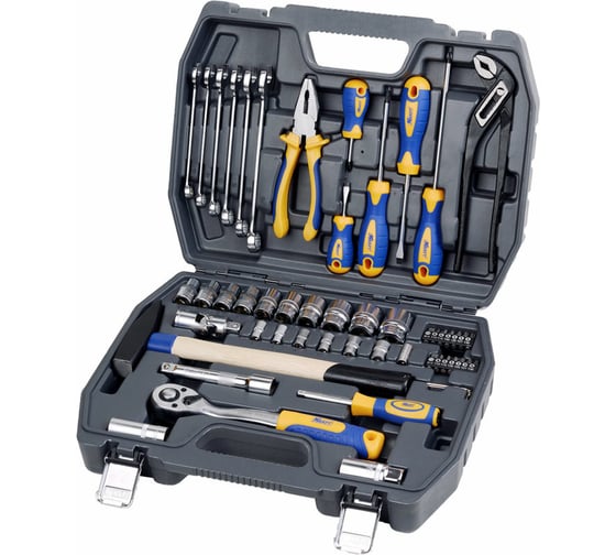 Набор инструмента 1/2 Dr и 1/4 Dr 56 предметов KRAFT KT 700303
