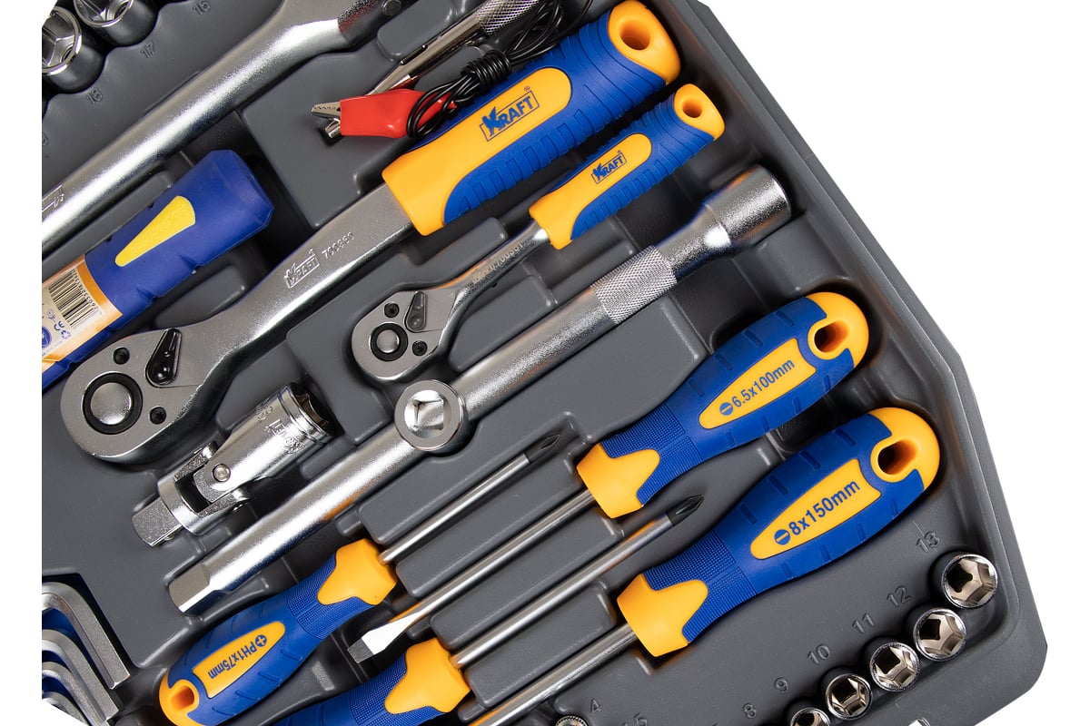 Набор инструмента 1/2 Dr и 1/4 Dr 120 предметов KRAFT KT 700679 ...