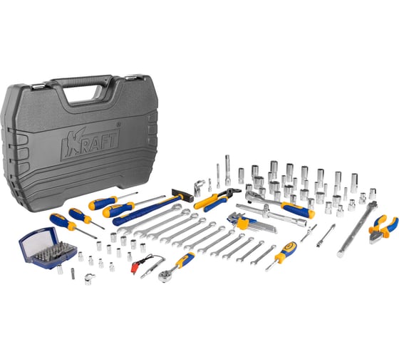Набор инструмента 1/2 Dr и 1/4 Dr 120 предметов KRAFT KT 700679