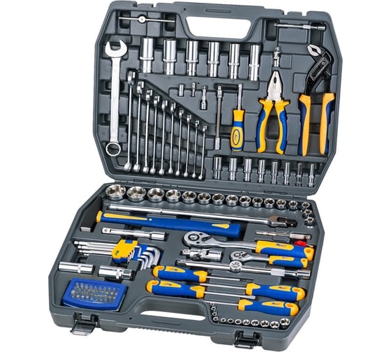 Набор инструмента 1/2 Dr и 1/4 Dr 120 предметов KRAFT KT 700679