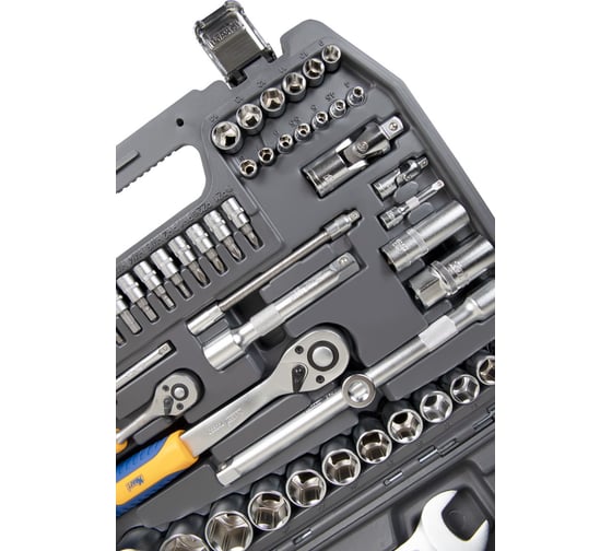 Набор инструмента 1/2 Dr и 1/4 Dr 82 предмета KRAFT KT 700305