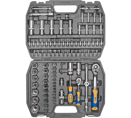 Набор инструмента 1/2 Dr и 1/4 Dr 94 предмета KRAFT KT 700306