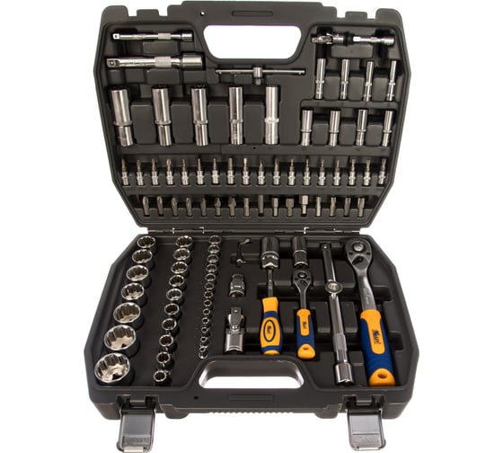Набор инструмента 1/2 Dr и 1/4 Dr 95 предметов с 12 гранными головками KRAFT KT 700871