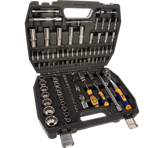 Набор инструмента 1/2 Dr и 1/4 Dr 95 предметов с 12 гранными головками KRAFT KT 700871