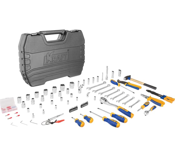 Набор инструмента 1/2 Dr и 1/4 Dr 99 предметов KRAFT KT 700307