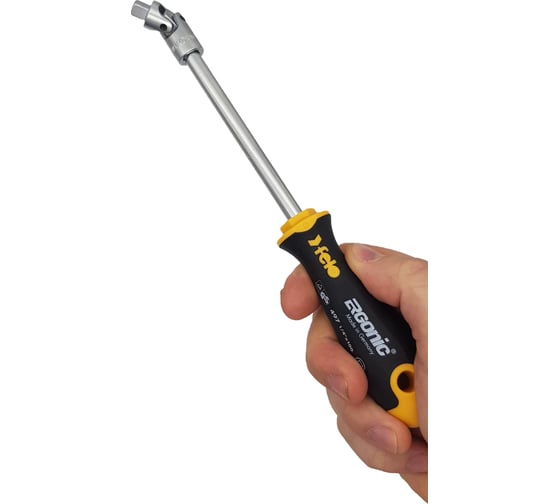 Набор стержней M-TEC с трещоткой и отверткой 1/4" Felo ERGONIC в кейсе, 10 шт 05781006