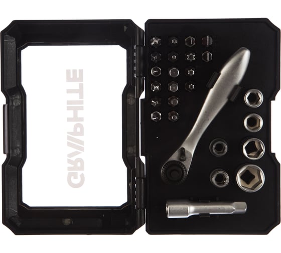 Набор бит и торцевых головок 26 шт. GRAPHITE 56H604