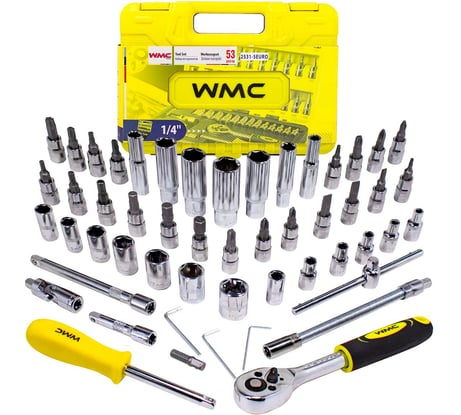 Набор инструмента WMC TOOLS 53пр. WMC-2531-5 EURO(51117)