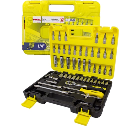 Набор инструмента WMC TOOLS 53пр. WMC-2531-5 EURO(51117)