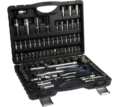 Автомобильный набор инструментов в кейсе ТУНДРА CrV, 1/2" и 1/4", 94 предмета 1720449