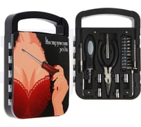 Набор инструментов ТУНДРА подарочный пластиковый кейс, 22 предмета 7379048