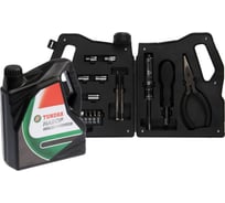 Набор инструментов ТУНДРА подарочный пластиковый кейс Канистра, 21 предмет 7379046