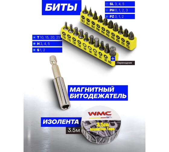 Набор инструментов WMC TOOLS 120 предметов WMC-20120(56847)