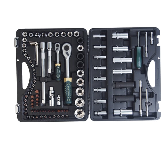 Набор торцевых головок и вставок 1/2 & 1/4DR 6-гранных ROCKFORCE RF-4941-5-PREMIUM(26256)