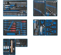 Набор инструментов для тележки, 10 ложементов, 251 предмет KING TONY DRIVE 934-251MRVD