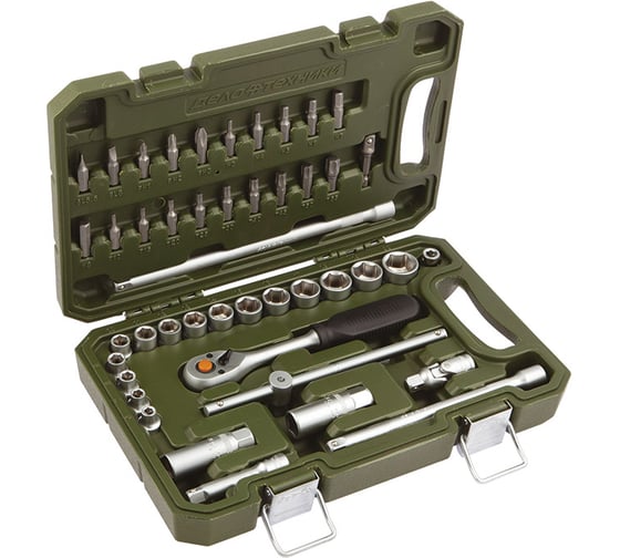 Набор Дело Техники головок и принадлежностей 3/8", 45предм. 610745 1