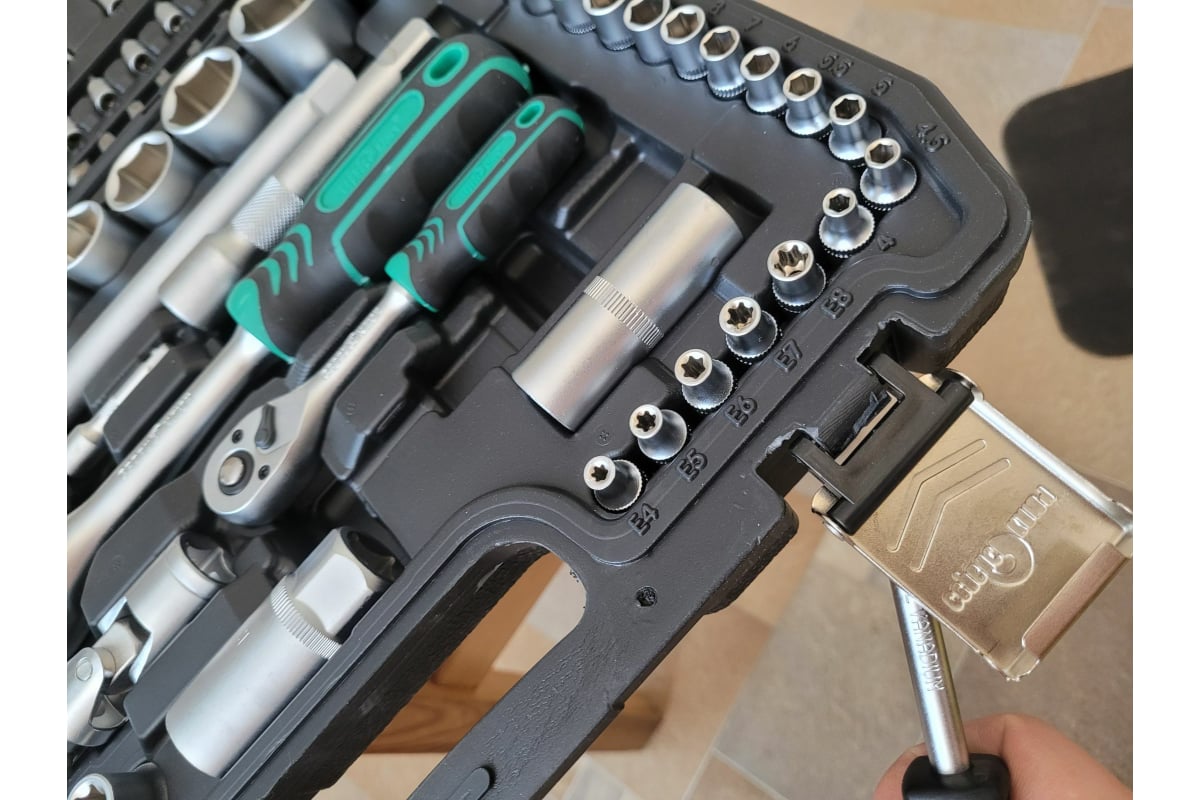 Набор инструмента СЕРВИС КЛЮЧ 108 предметов, чемодан 71108 - выгодная ...