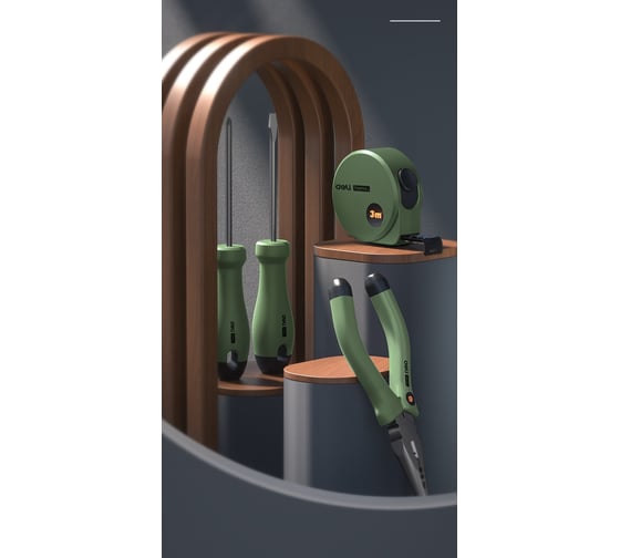 Набор ручного инструмента DELI HOME SERIES GREEN HT0004L 4 предмета 130339