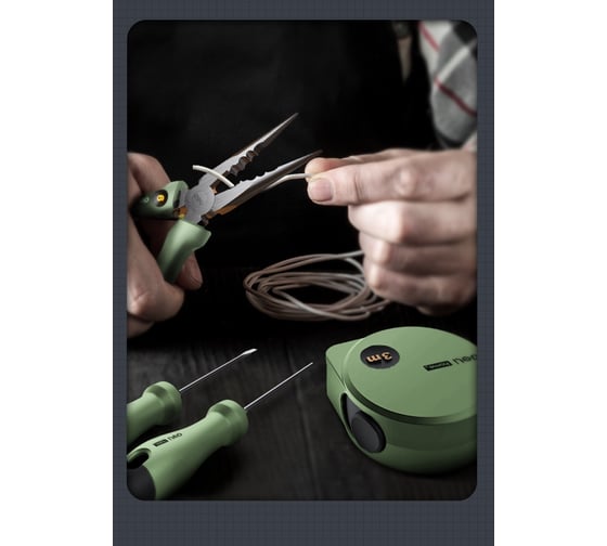 Набор ручного инструмента DELI HOME SERIES GREEN HT0004L 4 предмета 130339