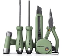 Набор ручного инструмента DELI HOME SERIES GREEN HT0006L 6 предметов 130341