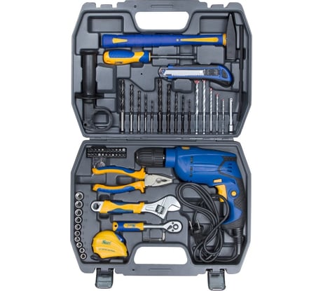 Набор инструментов с дрелью 60 предметов KRAFT KT 703005