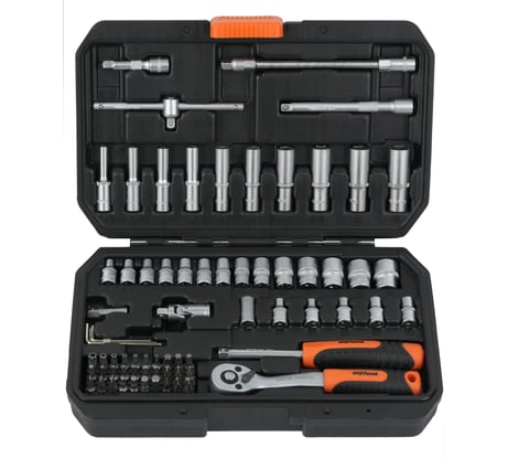 Набор профессионального инструмента AV Steel 72 предм. 1/4 AV-011472