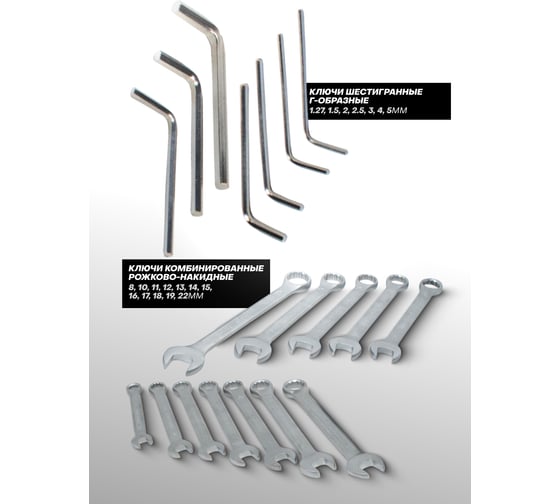 Набор инструментов Rockforce 1/2" 1/4" 3/8" с 6 и 12-гранными головками 216 предметов RF-38841(47698) RF-38841 /Premium/(47698)