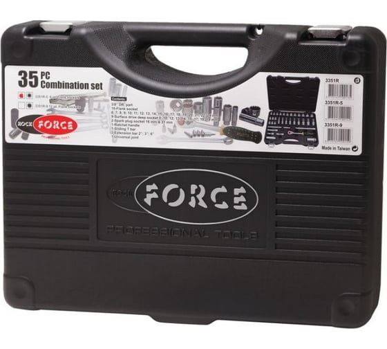 Набор инструмента ROCKFORCE 3/8DR с 6-гранными головками 35 предметов RF-3351-5
