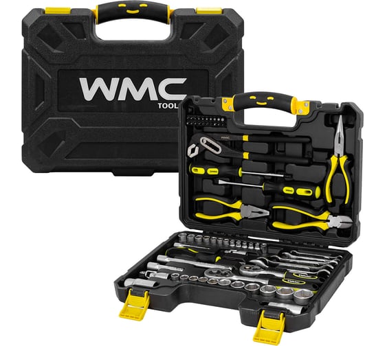 Набор инструмента WMC TOOLS 1/4"&3/8"DR 6гр., 4-24мм, 65 предметов WMC-3065(47007)