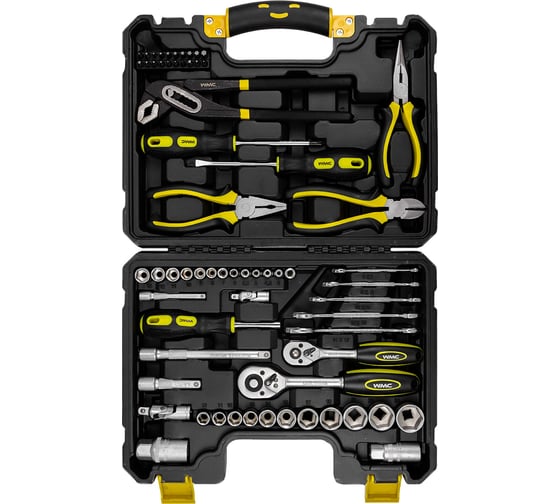 Набор инструмента WMC TOOLS 1/4"&3/8"DR 6гр., 4-24мм, 65 предметов WMC-3065(47007)