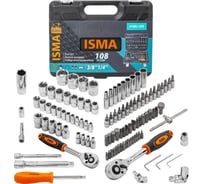 Набор инструментов ISMA 108 пр. ISMA-41082-5DS-м(52673) 30890451