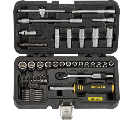 Профессиональный набор инструментов Berger BG ГИССЕН 49 предметов, 1/4 BG049-14