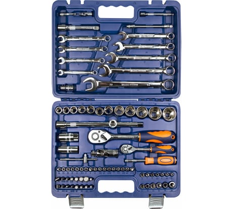 Набор инструмента HELFER 1/2 Dr и 1/4 Dr 82 пр HF000010