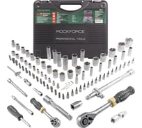 Набор торцевых головок и вставок Rockforce 1/2 & 1/4DR 6-гранных 94 предмета RF-4941-5(4281) 15996654