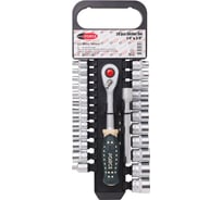 Набор торцевых головок с трещоткой Rockforce 1/4&3/8 DR 6-гранных 26 предметов RF-025-5MSA(11865)