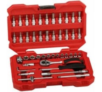 Набор 6-ти гранных головок и головок-бит с сопутствующим инструментом BAUM 1/4" 4-14 мм, 46 предметов в кейсе 237S2