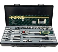 Набор инструментов FORCE 1/2" 6-ти гранные, 28 предметов 4291-5