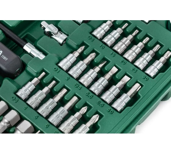 Набор специализированного сервисного инструмента SATA 80 предметов, пластиковый кейс 09518