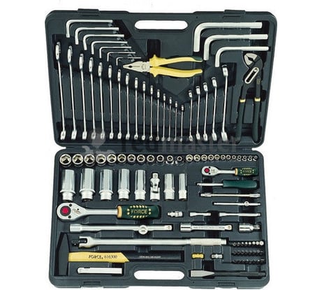 Набор инструментов с 6-ти гранными головками 107 предметов FORCE 41071