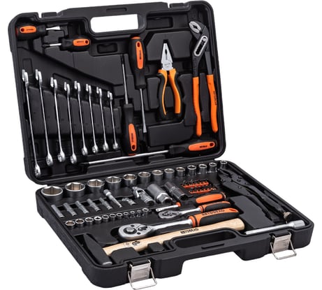 Набор инструмента Автоdело 1/2" DR 1/4 DR" 72 предмета 39872 12005